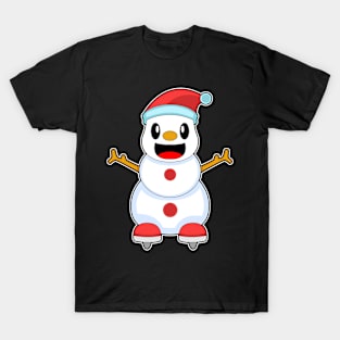 Snowman Ice skating Ice skates T-Shirt